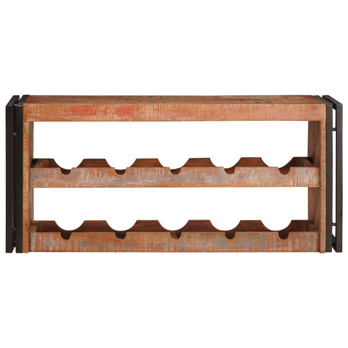 Stalak za vino Smeđa 100 x 45 x 33 cm Čvrsto reciklirano drvo