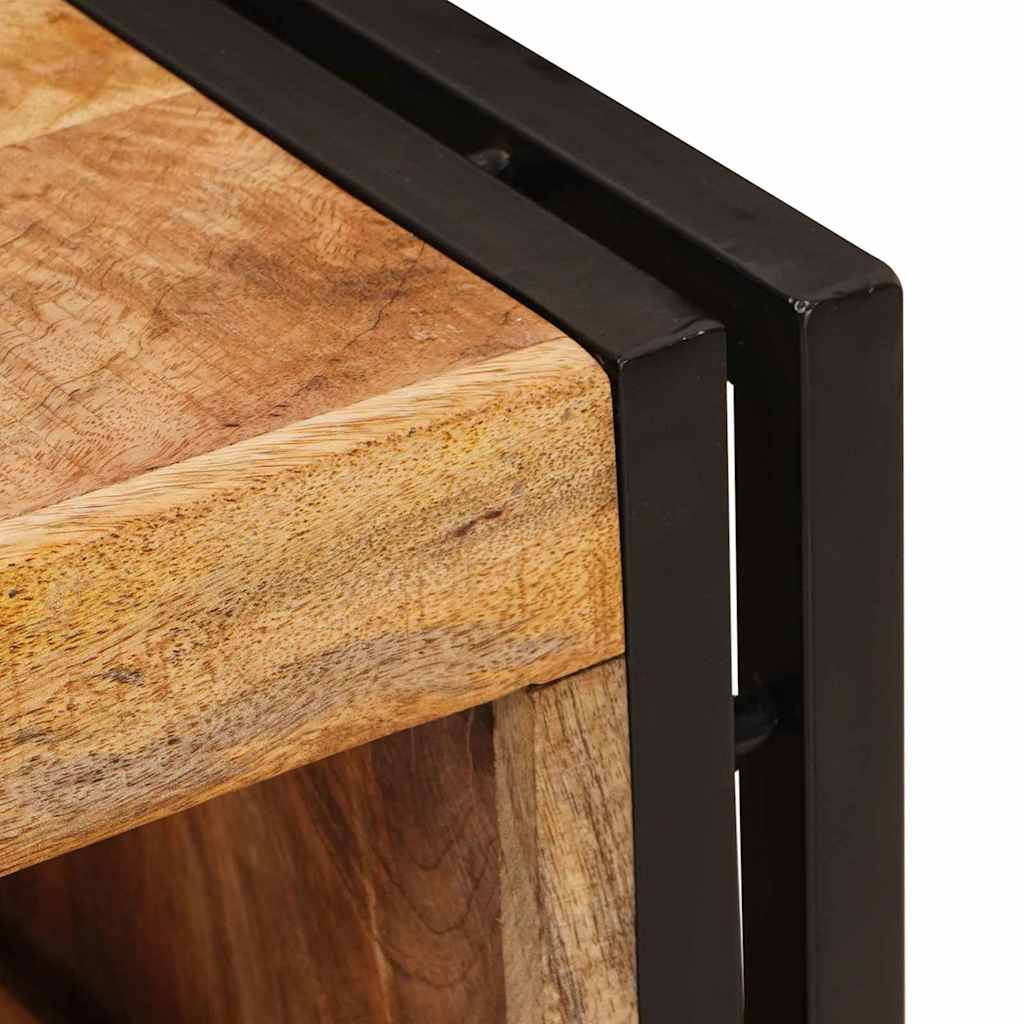 Stalak za vino Smeđa 100 x 45 x 33 cm Čvrsto Grubo Drvo Manga