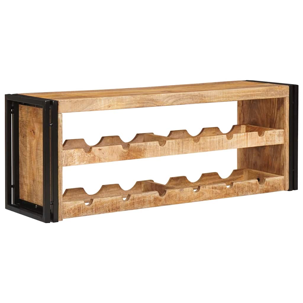 Stalak za vino Smeđa 100 x 45 x 33 cm Čvrsto Grubo Drvo Manga