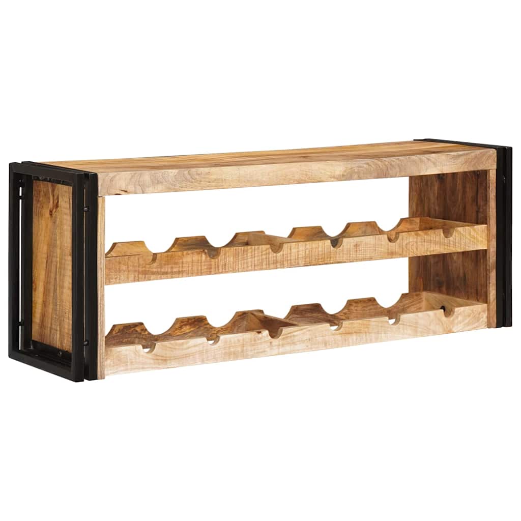 Stalak za vino Smeđa 100 x 45 x 33 cm Čvrsto Grubo Drvo Manga