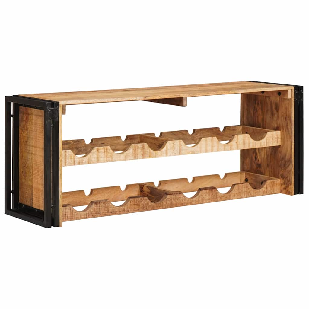 Stalak za vino Smeđa 100 x 45 x 33 cm Čvrsto Grubo Drvo Manga