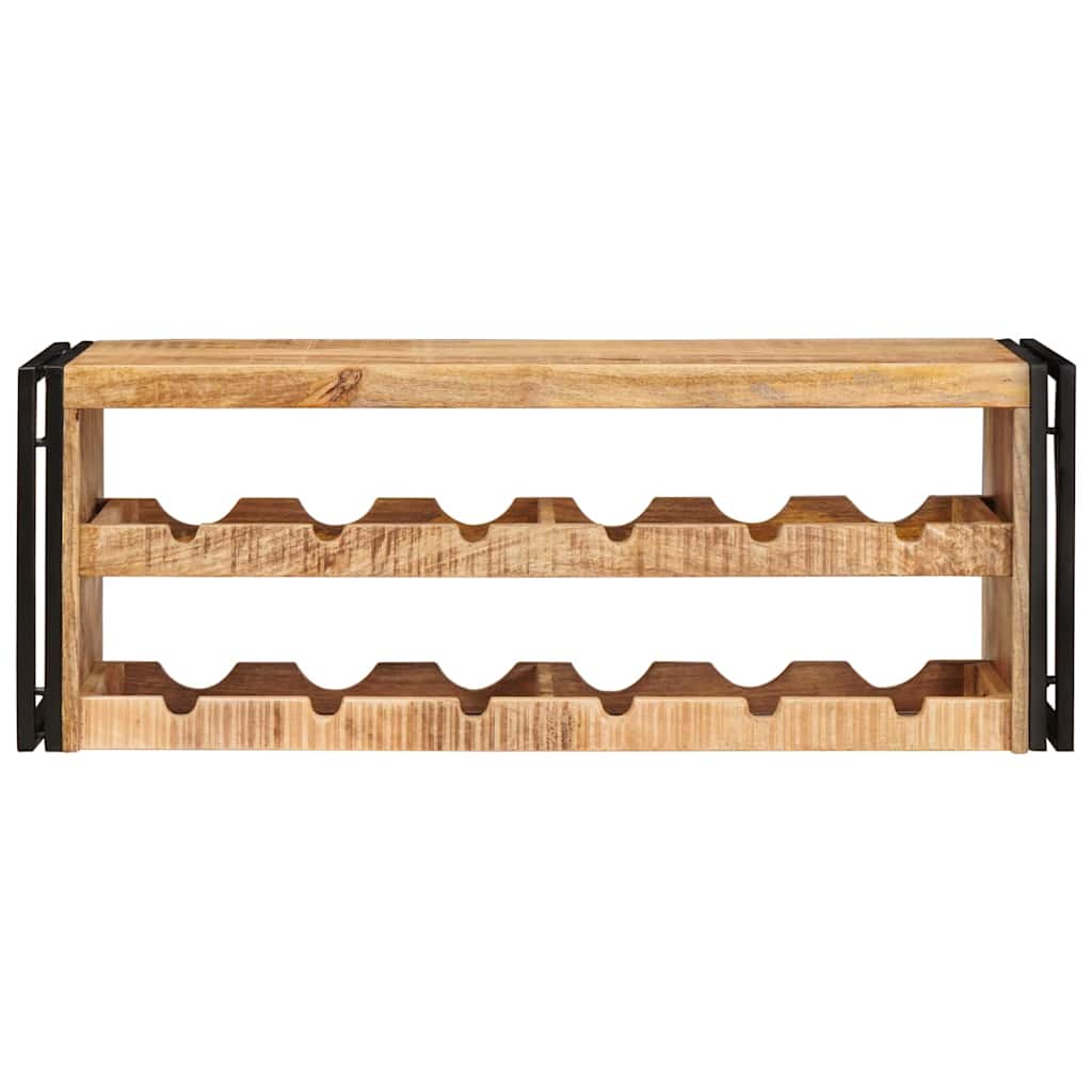 Stalak za vino Smeđa 100 x 45 x 33 cm Čvrsto Grubo Drvo Manga
