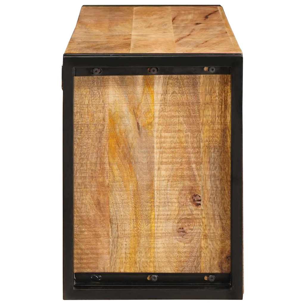 Stalak za vino Smeđa 100 x 45 x 33 cm Čvrsto Grubo Drvo Manga