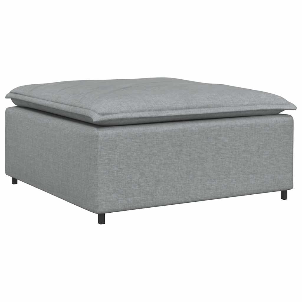 Modularna sofa s tabureom i jastucima svijetlo siva