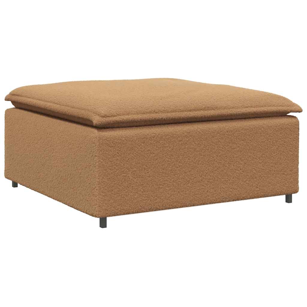 Modularna sofa s tabureom i jastucima bež boje