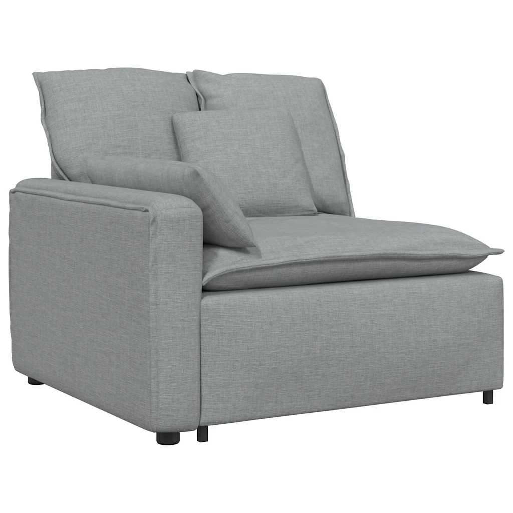 Modularna sofa s jastucima svijetlosiva