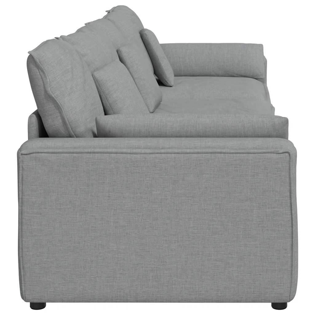 Modularna sofa s jastucima svijetlosiva
