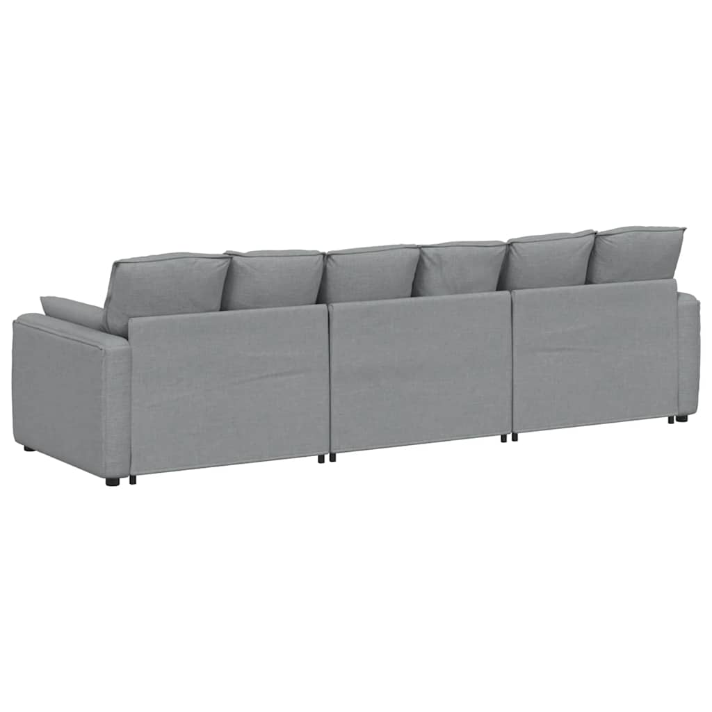 Modularna sofa s jastucima svijetlosiva