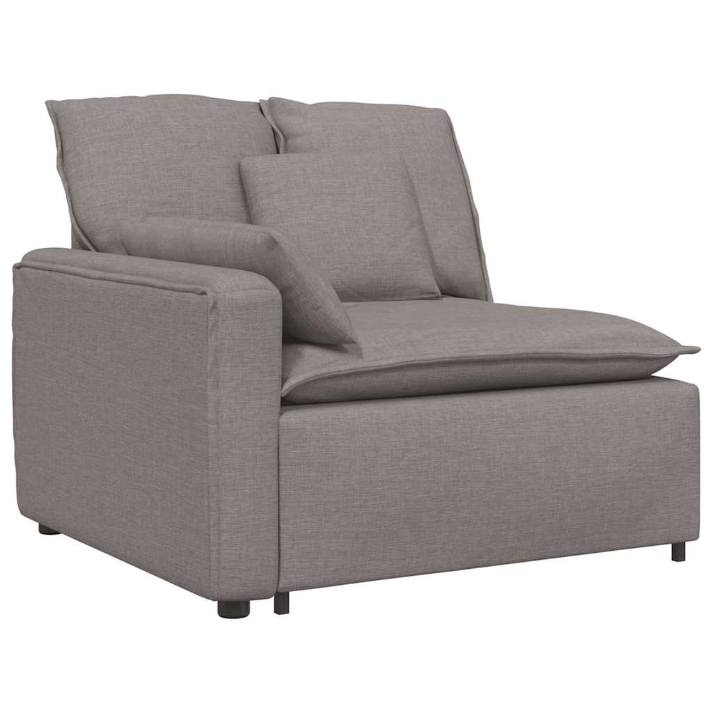 Modularna sofa s jastucima boje taupe