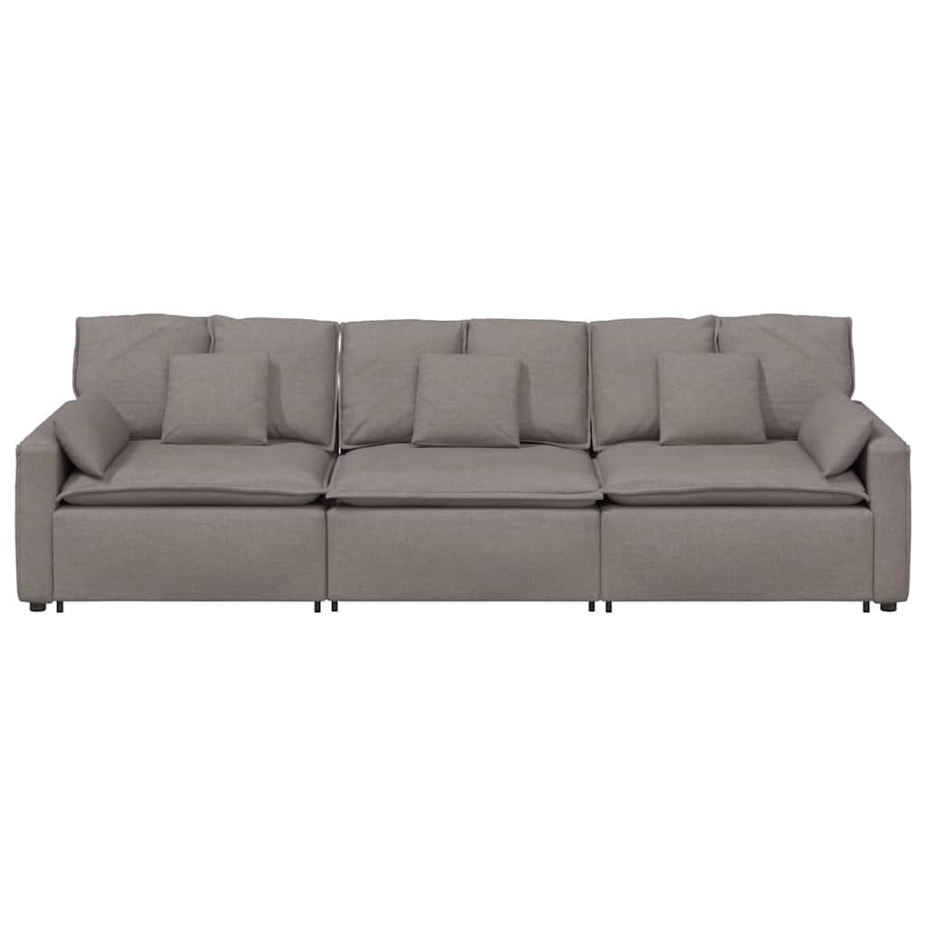 Modularna sofa s jastucima boje taupe