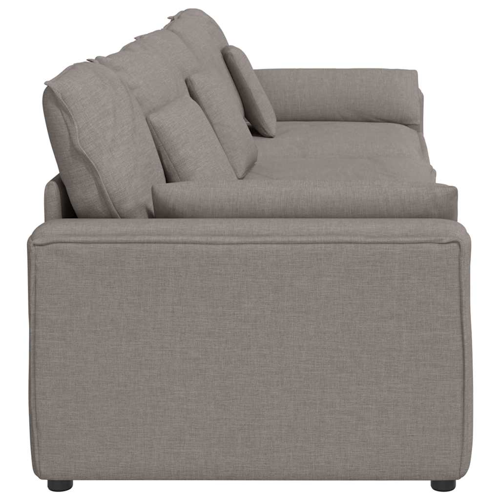 Modularna sofa s jastucima boje taupe