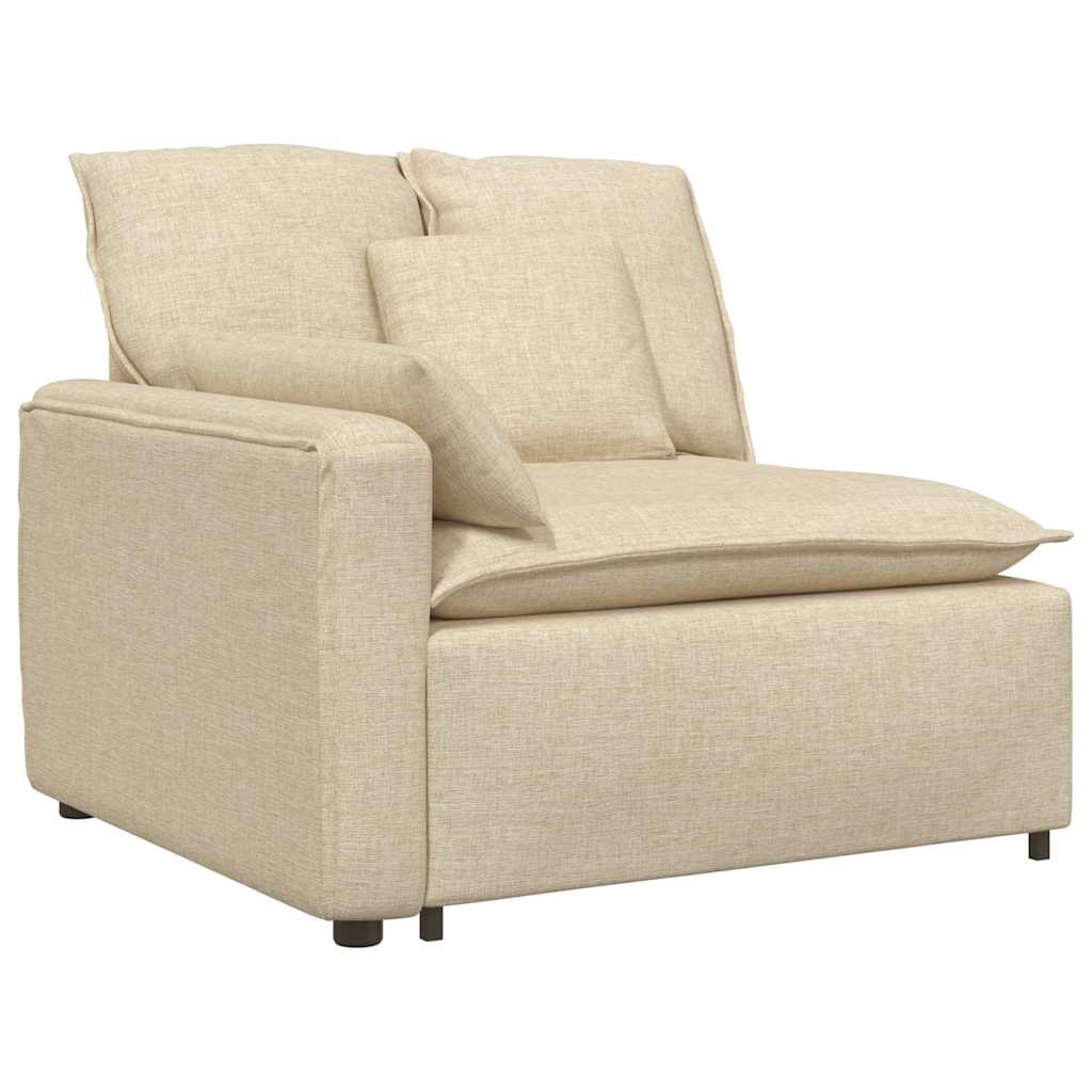 Modularna sofa s jastucima krem boje