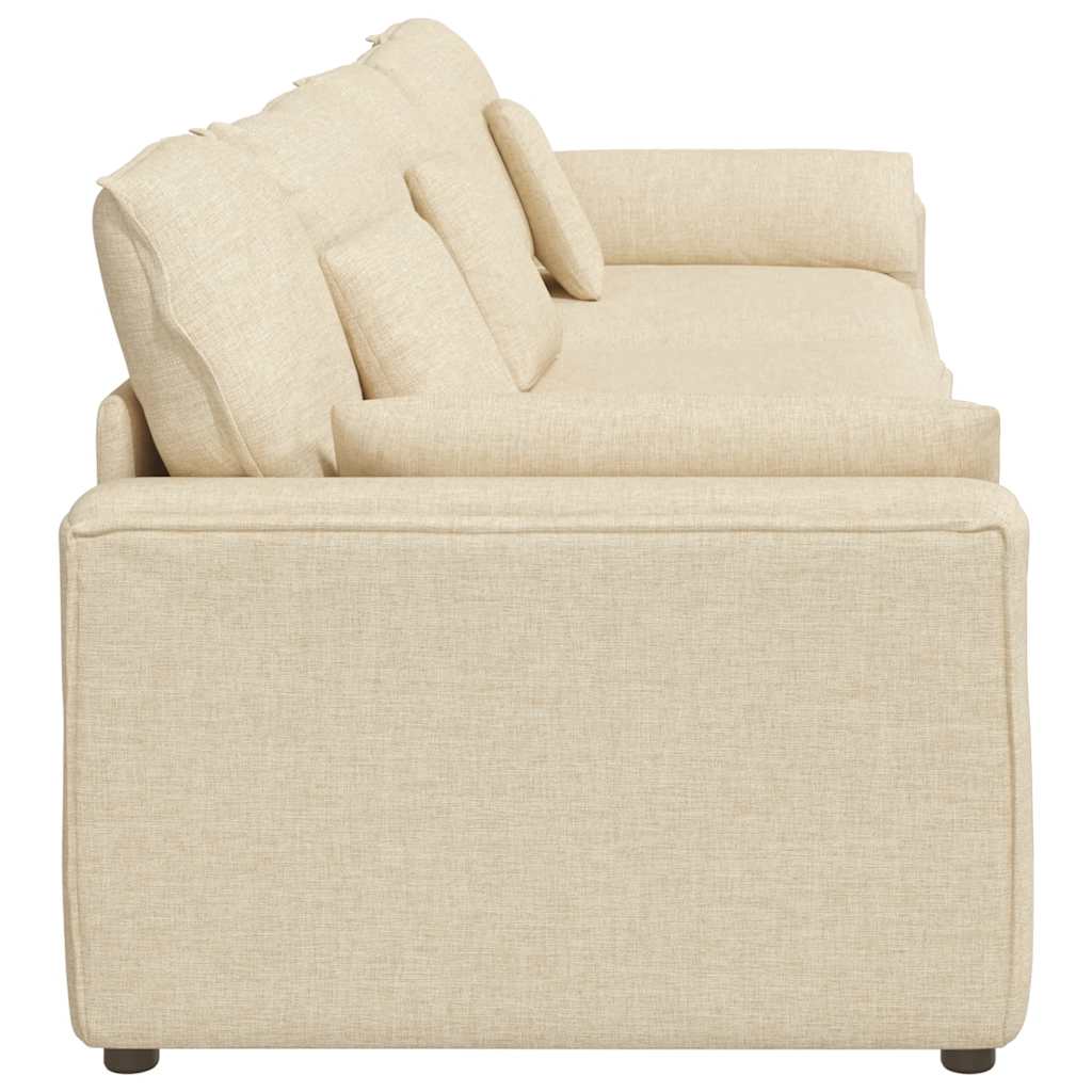 Modularna sofa s jastucima krem boje