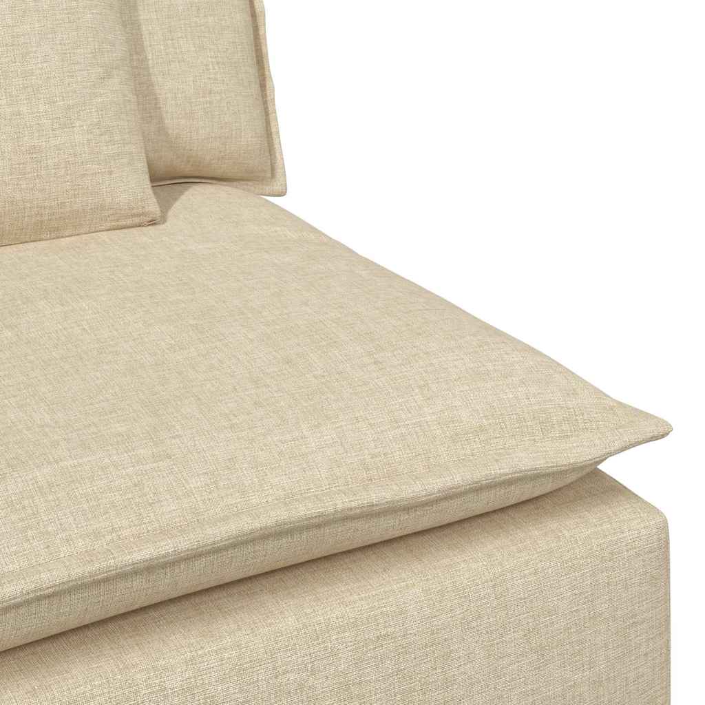 Modularna sofa s jastucima krem boje
