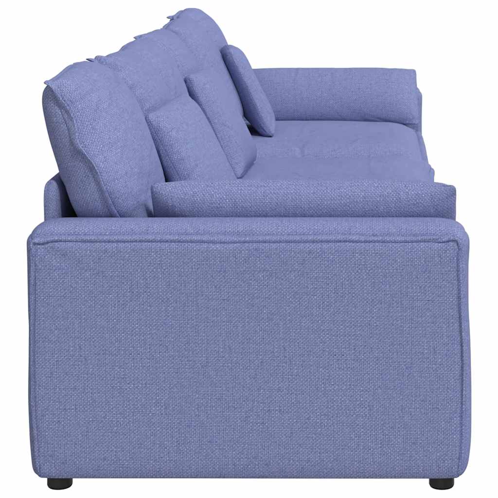 Modularna sofa s jastucima, traperice plave boje