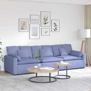 Modularna sofa s jastucima, traperice plave boje