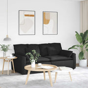 Modularna sofa s jastucima crna