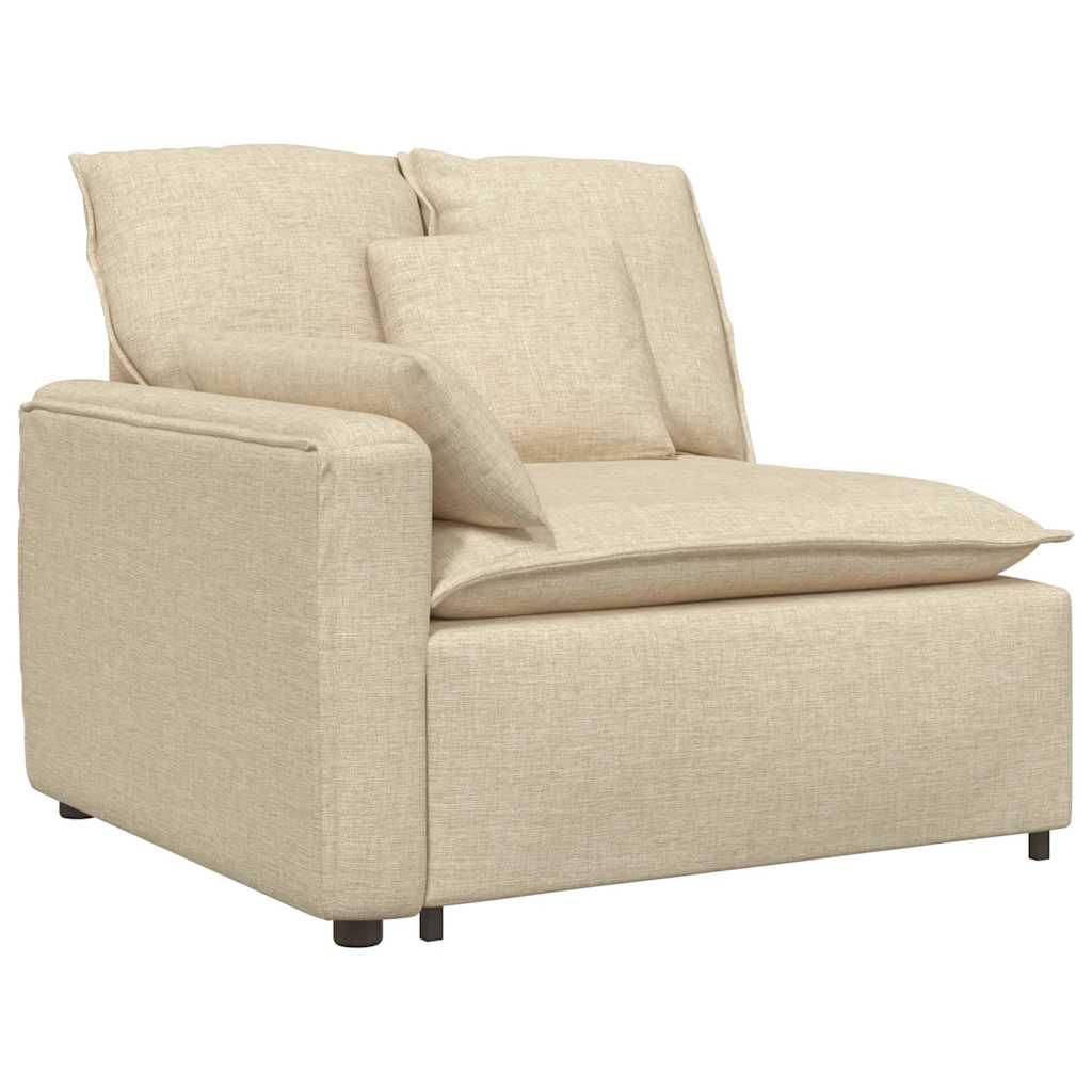 Modularna sofa s jastucima krem boje