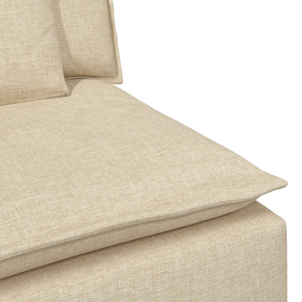 Modularna sofa s jastucima krem boje