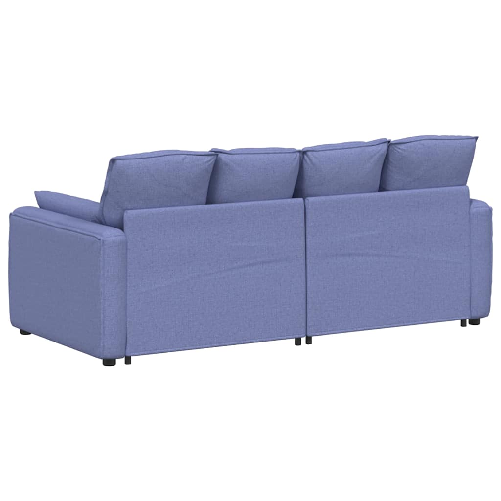 Modularna sofa s jastucima, traperice plave boje
