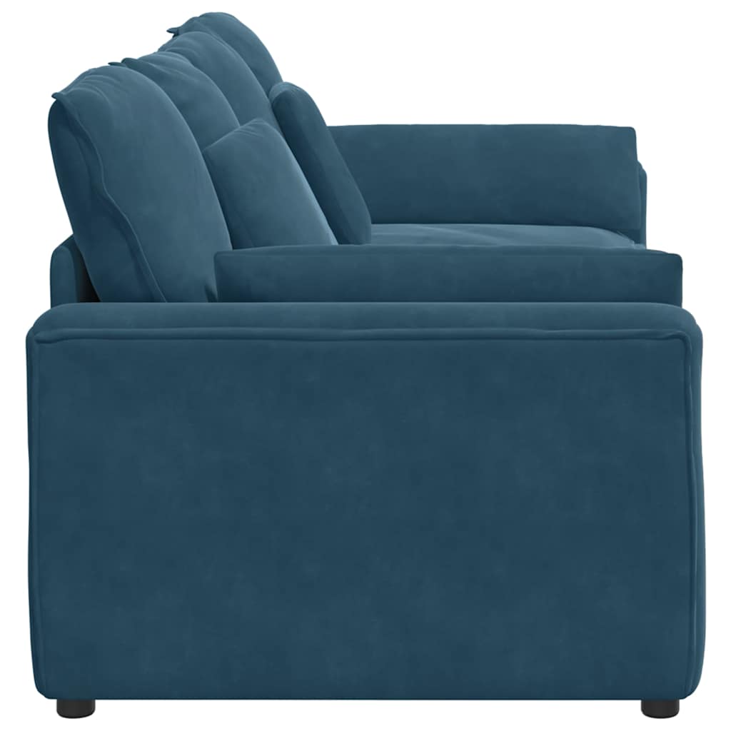 Modularna sofa s jastucima plava