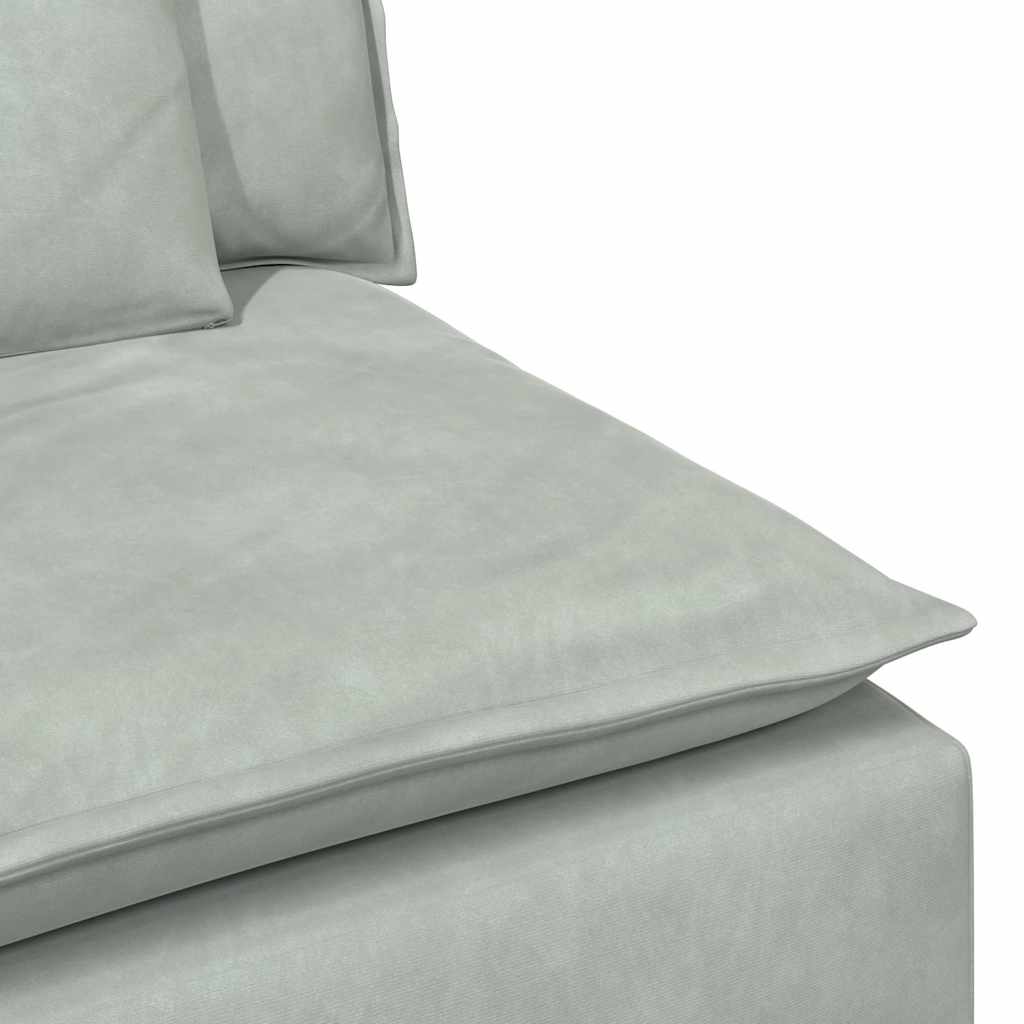 Modularna sofa s jastucima svijetlosiva