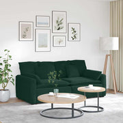 Modularna sofa s jastucima tamnozelena