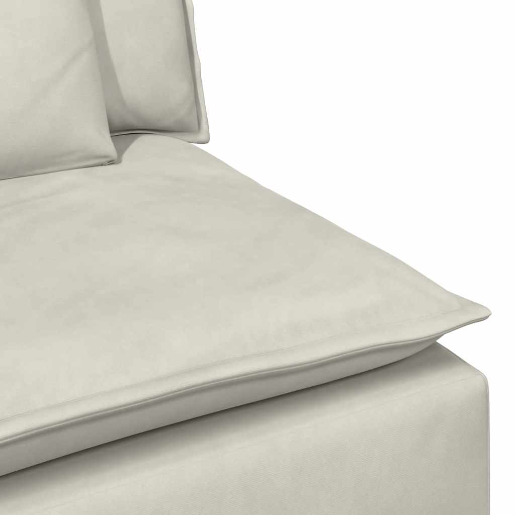 Modularna sofa s jastucima krem boje