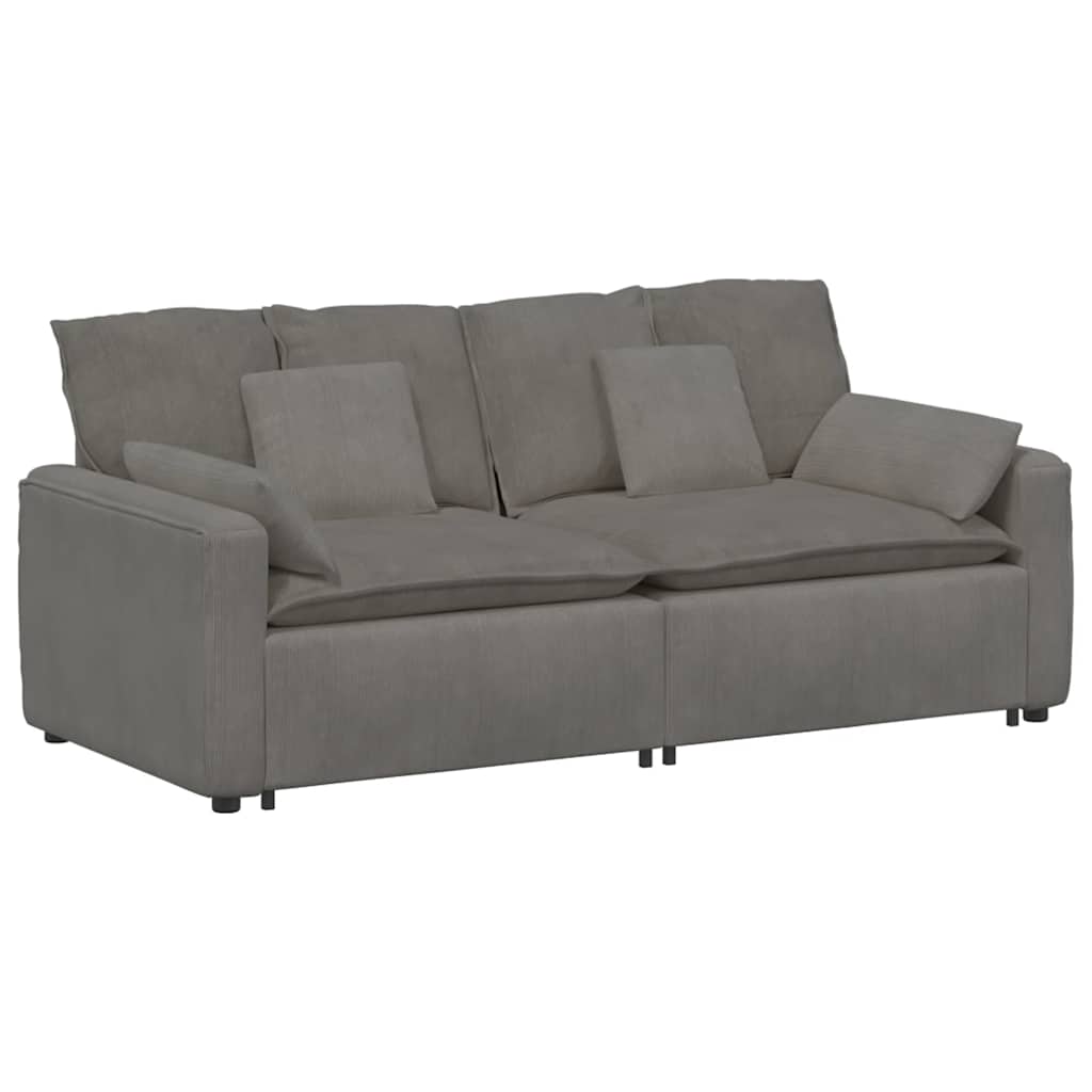Modularna sofa s jastucima svijetlosiva