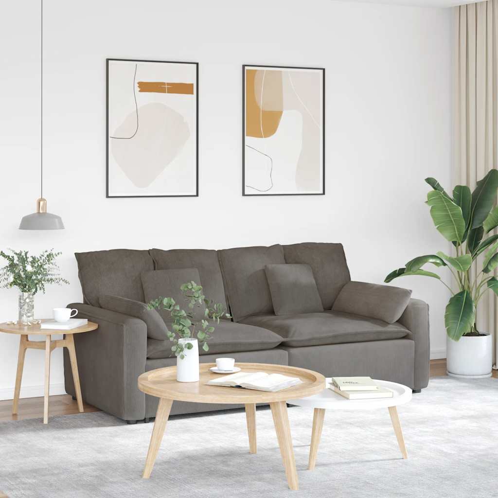 Modularna sofa s jastucima svijetlosiva