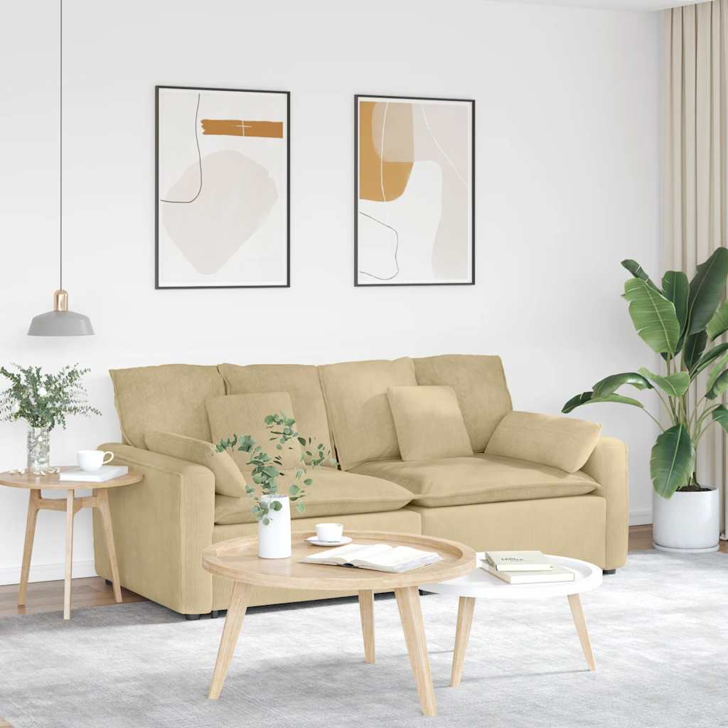 Modularna sofa s jastucima sivo-zelena