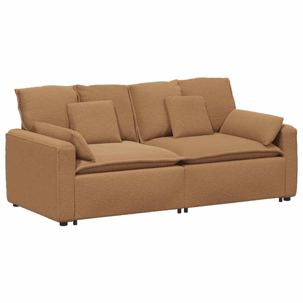 Modularna sofa s jastucima bež boje