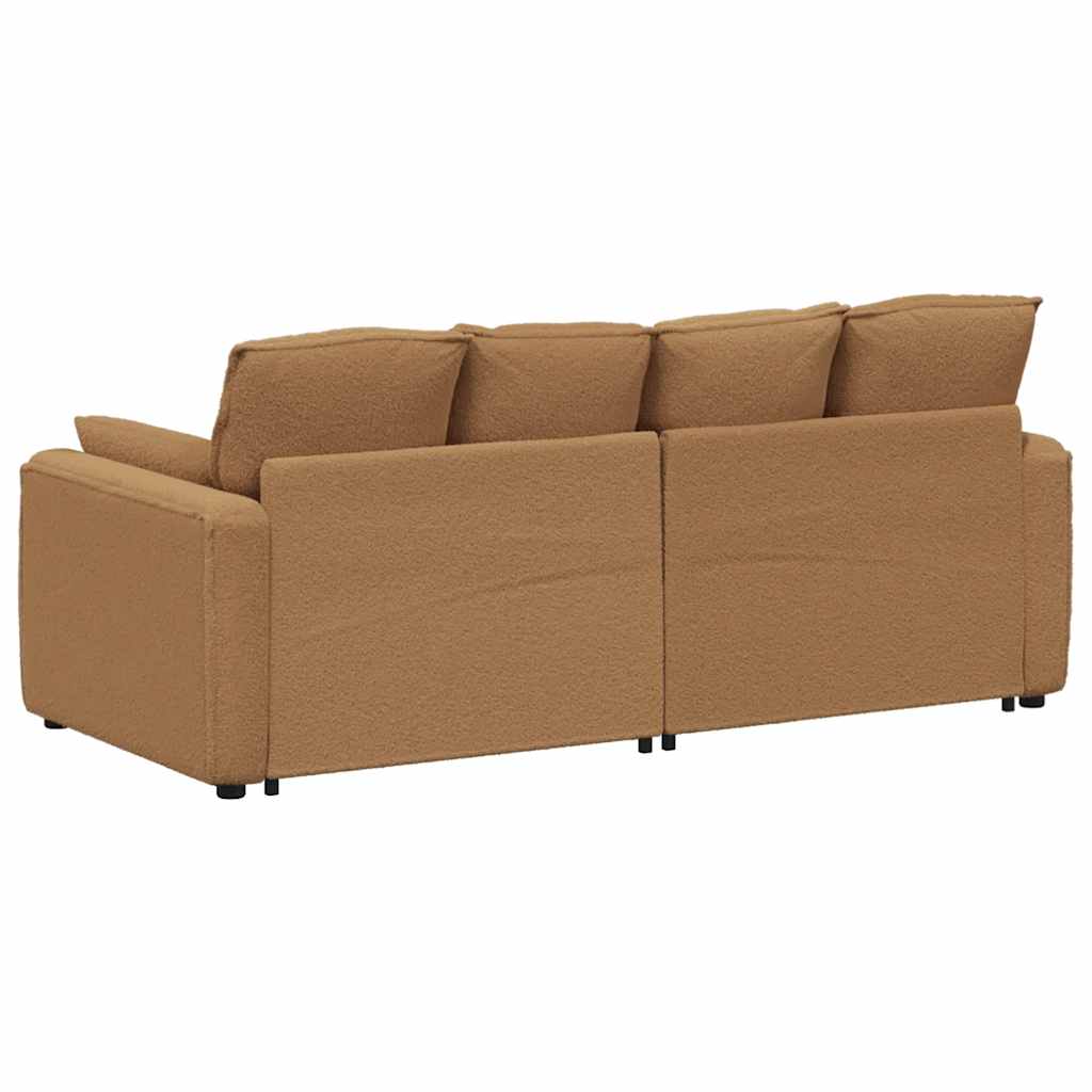 Modularna sofa s jastucima bež boje