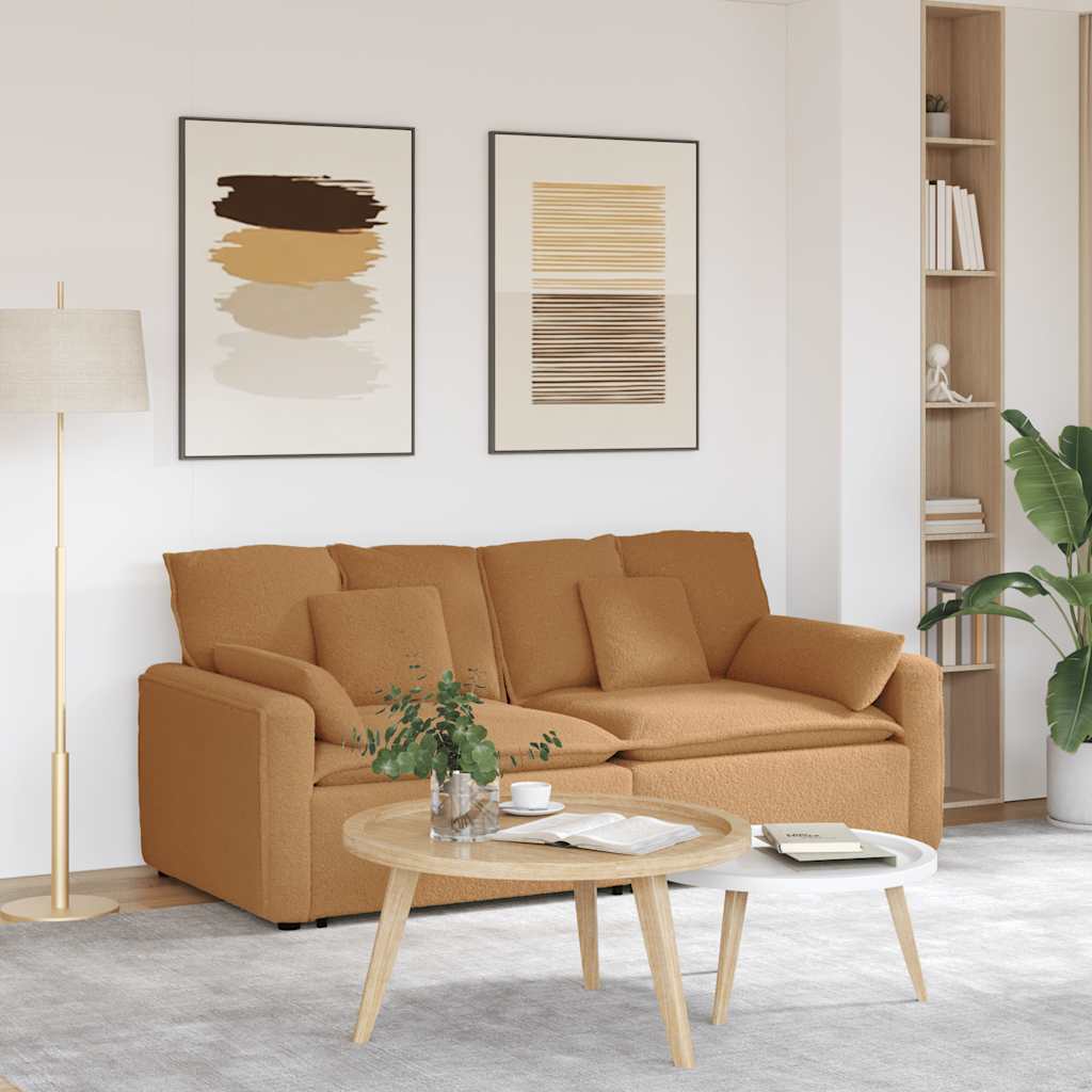Modularna sofa s jastucima bež boje