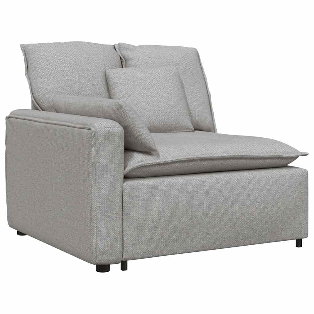 Modularna sofa s jastucima, tkanina, oblak sive boje Siva