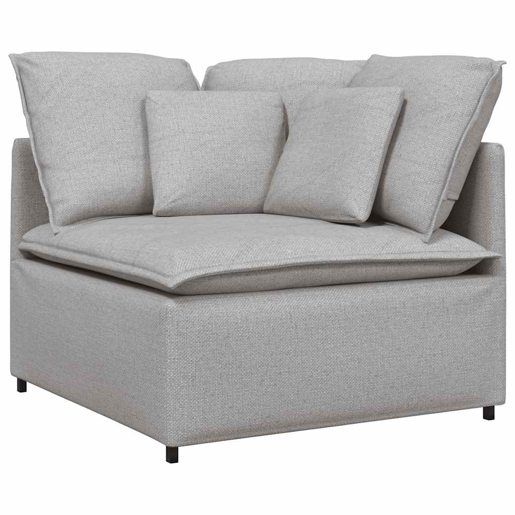 Modularna sofa s jastucima, tkanina, oblak sive boje Siva