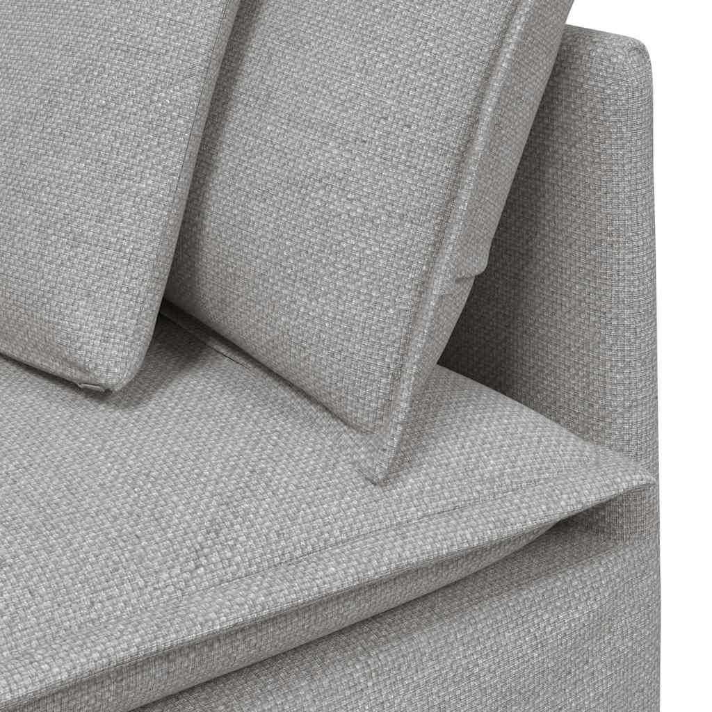 Modularna sofa s jastucima, tkanina, oblak sive boje Siva