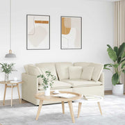 Modularna sofa s jastucima, baršunasta krem
