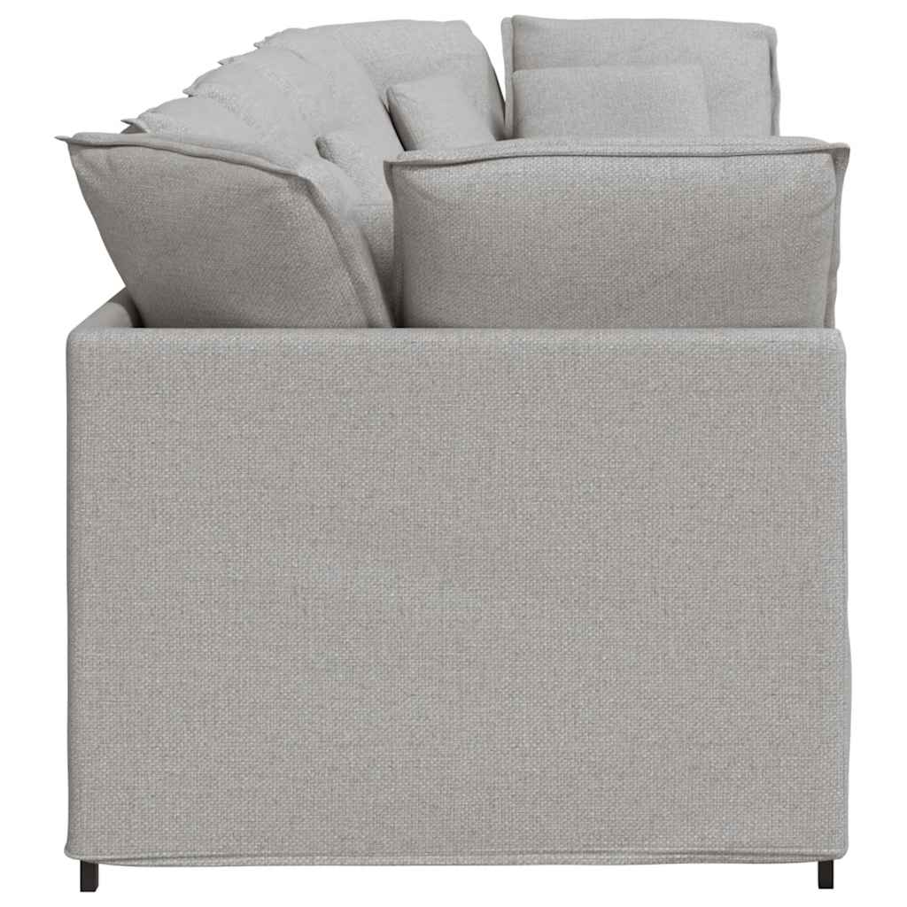 Modularna sofa s jastucima, tkanina, oblak sive boje