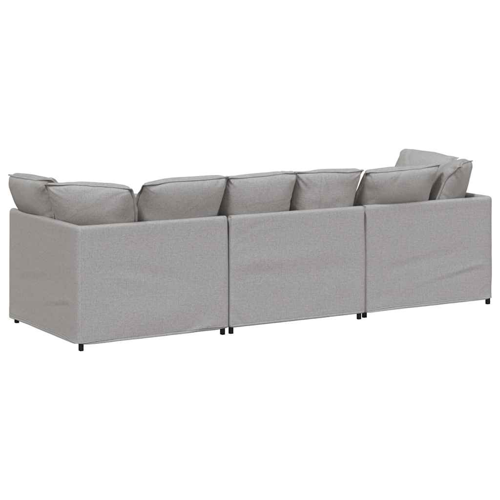 Modularna sofa s jastucima, tkanina, oblak sive boje