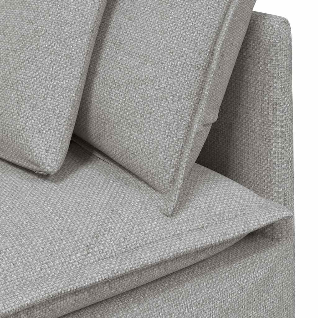 Modularna sofa s jastucima, tkanina, oblak sive boje