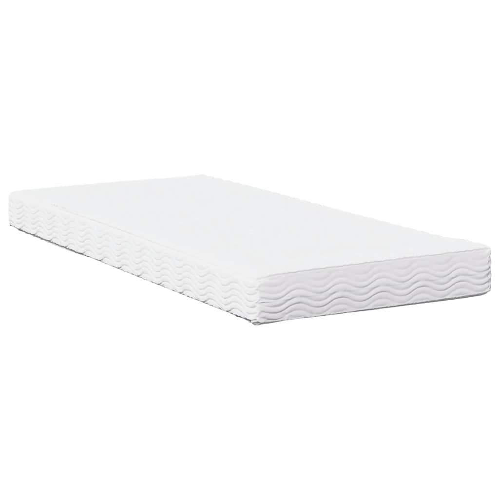 Dnevni krevet s madracem bijeli 100x200 cm puno drvo bor