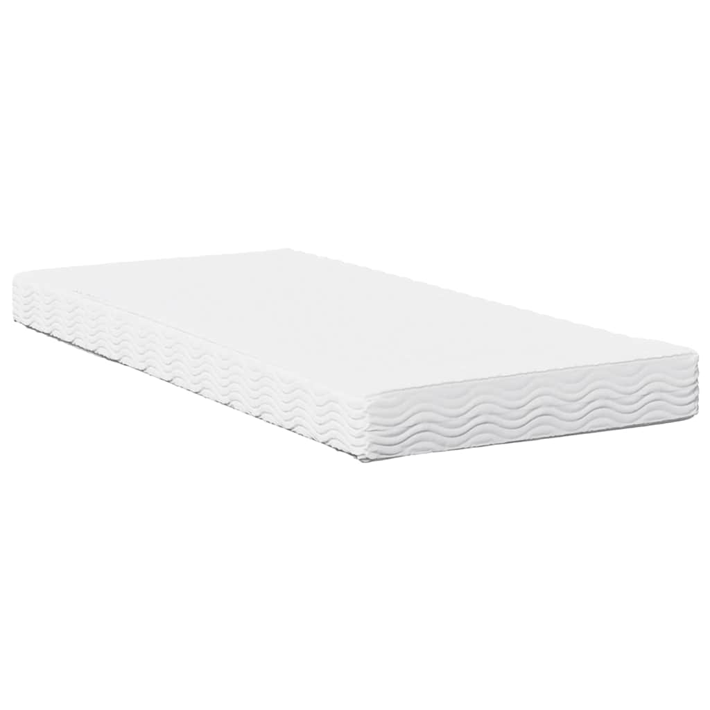 Dnevni krevet s madracem od voska smeđi 100x200cm puno drvo bor