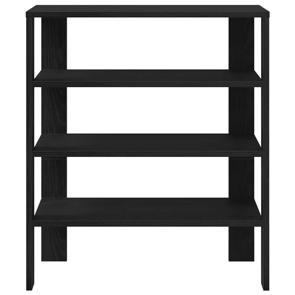 Stalak za cipele crni 61x32x70 cm od konstruiranog drva