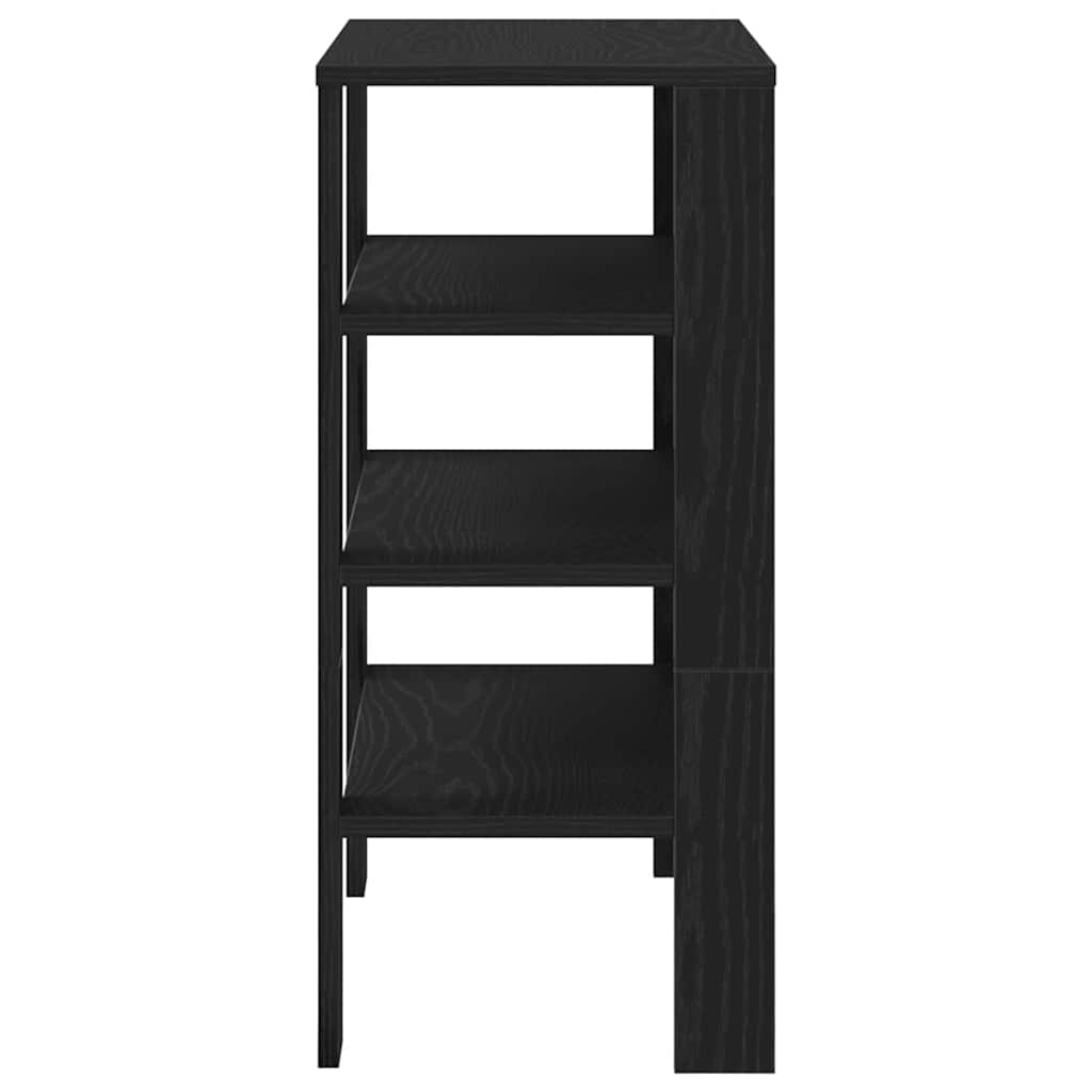 Stalak za cipele crni 61x32x70 cm od konstruiranog drva