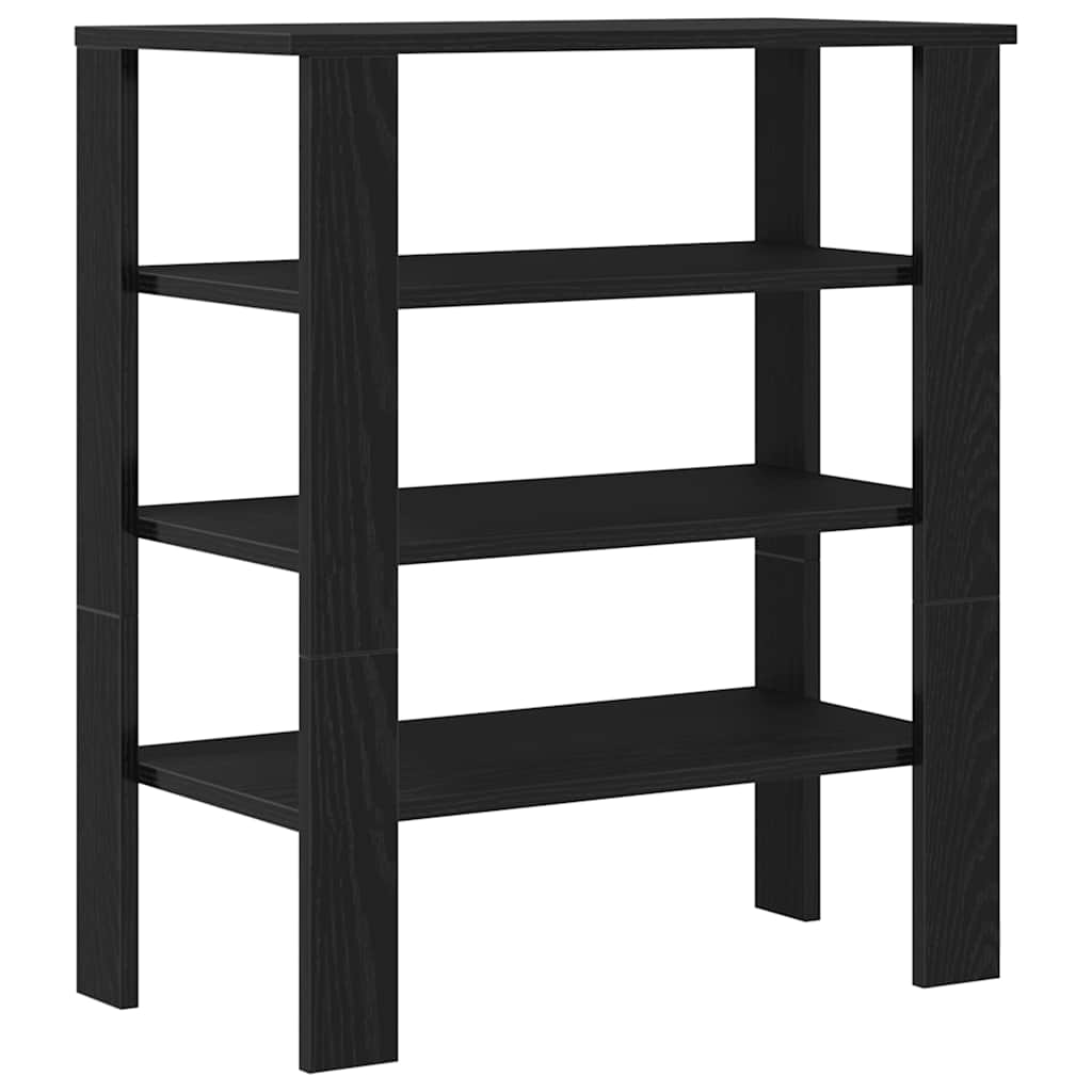 Stalak za cipele crni 61x32x70 cm od konstruiranog drva