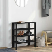 Stalak za cipele crni 61x32x70 cm od konstruiranog drva