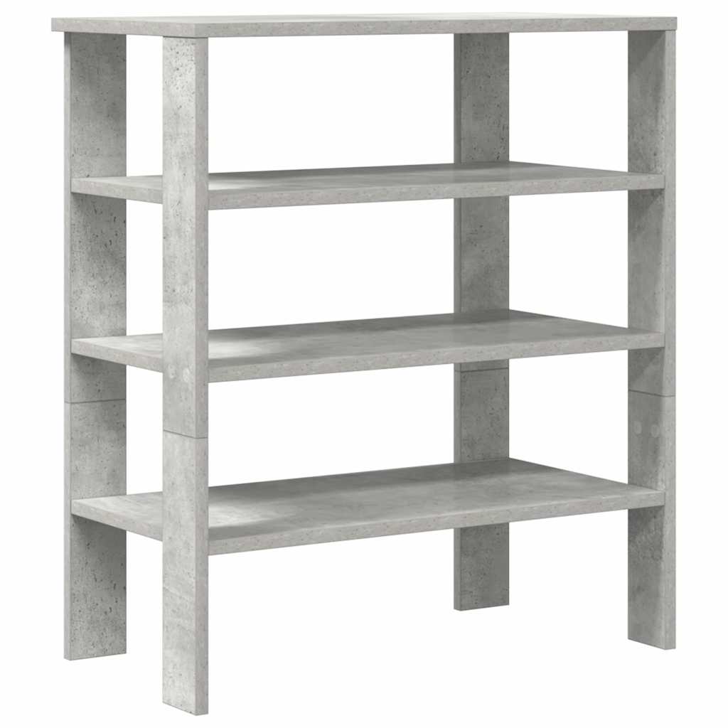 Stalak za cipele boja betona 61x32x70 cm konstruirano drvo