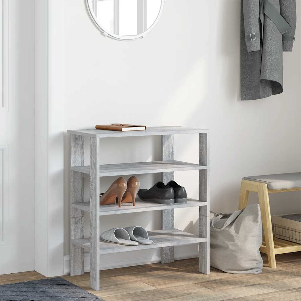 Stalak za cipele boja hrasta 61x32x70 cm konstruirano drvo