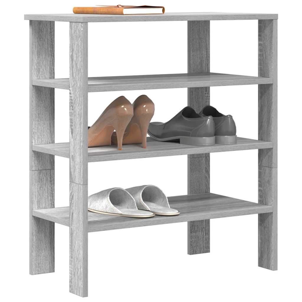 Stalak za cipele boja hrasta 61x32x70 cm konstruirano drvo